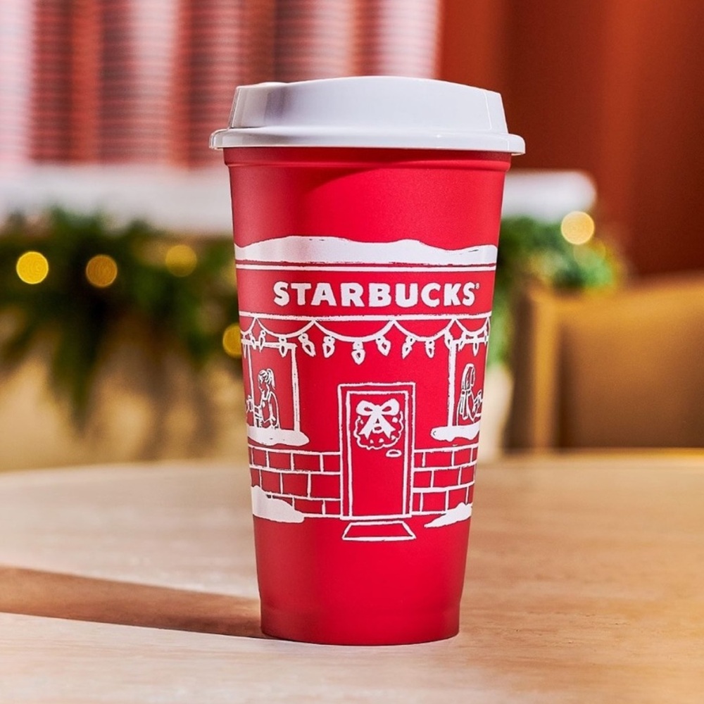 New Starbucks holiday red cup 2025